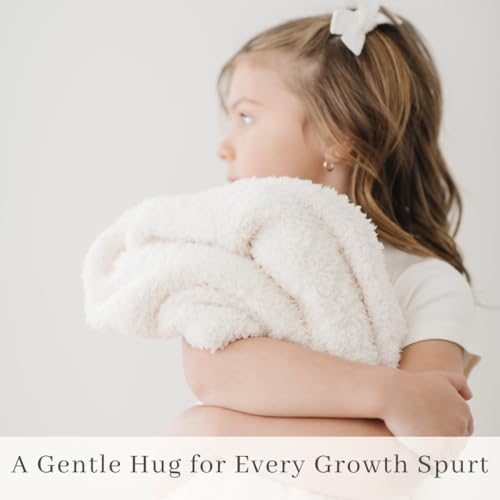 Image of Saranoni Bamboni Luxury Baby Blanket | Cozy & Soft Plush Receiving Blankets | Perfect for Girls & Infant Baby Boy Blankets | Ivory - 30 inch x 40 inch