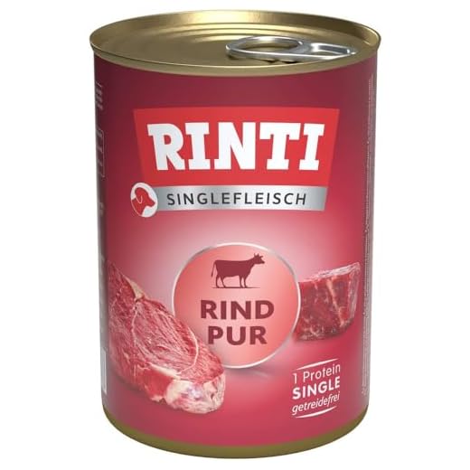 animonda Gran Carno adult Hundefutter, Nassfutter für erwachsene Hunde, Rind + Kaninchen mit Kräutern, 6 x 800 g 9 Rinti Sensible Pur Rind pur, 12er Pack (12 x 400 g)