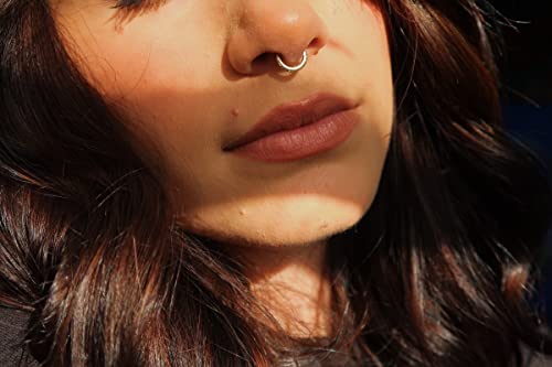 10Kt Solid Gold | Septum Ring | Body Jewelry | Solid Gold | Daith Piercing | Wedding Guest | Hoop | Septum Clicker | Nose Hoops #TOP1