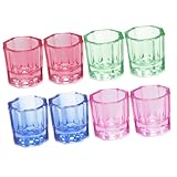 Pot en verre pour vernis à ongles – ce pot en verre pour manucure est fabriqué en verre de haute qualité, ce qui le rend durable et robuste. récipient en verre pour liquide pour les ongles