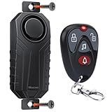 WSDCAM Screw-Mounted Trailer Anti-Theft Alarm - 113dB Loud Vibration Security Car Alarm with 7-Level Sensitivity, IP65 Waterproof, 130ft Remote Control for Truck Tool Box, Rooftop Cargo & Outdoor Gear