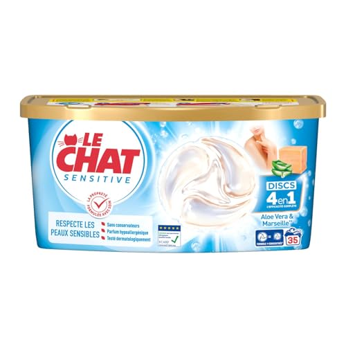 Le chat discs savon de marseille aloe vera *35 lavages - vue 5