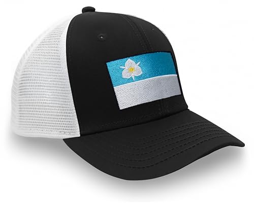 Image of International Tie City Hat for Men and Women, Adjustable Snapback Trucker Baseball Cap with Embroidered Patch
