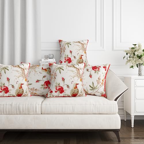 Image of Handmade Throw /Pillow Cushion Cover : 100% Cotton Fabric : High Thread Count : Set of 5