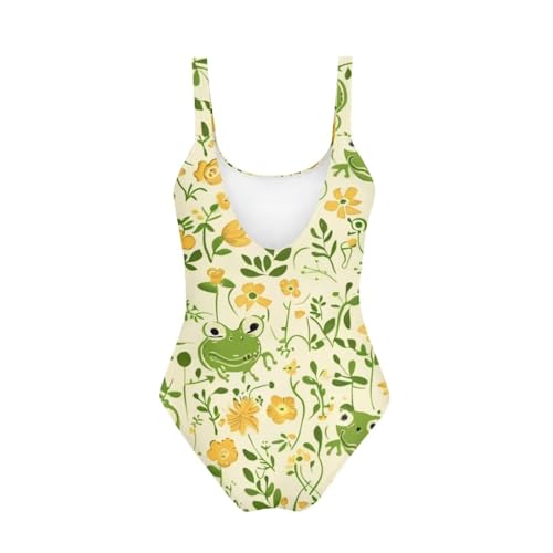 Image of YEXIATODO Kids One Piece Swimsuit for Teen Girls Womens Bathing Suit High Waist Bikini Set Girls Swimsuit for 7-18 Years Old