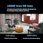 Wireless WiFi Camera 1080P HD Mini Camera, Wide Angle Lens with Motion Detection, Loop Recording, Built-in Microphone, Remote Viewing via App, Compact Indoor Camera for Home, Office, Pets & Travel