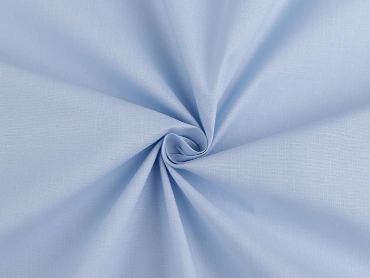 Tessuto Puro Cotone Tinta Unita - Venduto A Mezzo Metro (50cm), Altezza 150cm, Per Abbigliamento E Casa