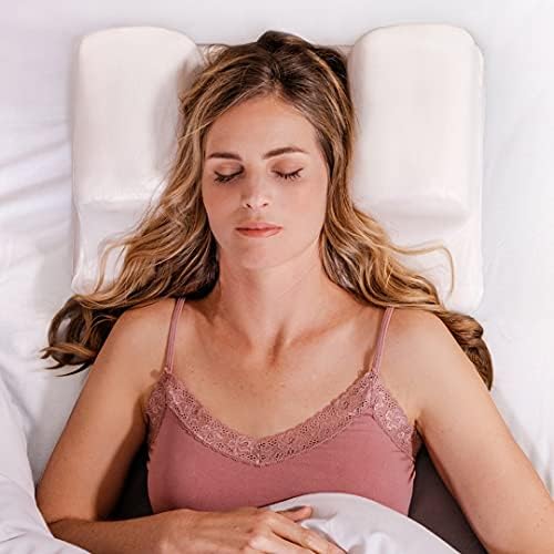 YourFacePillow Beauty Pillow - Anti Wrinkle & Anti Aging Back Sleeping Pillow - Wrinkle Prevention Pillow to Sleep on Back - Memory Foam Beauty Sleep Pillow to Keep Head Straight (Standard)