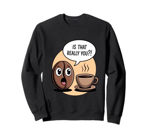 面白いコーヒー豆の引用句コーヒーユーモア トレーナー