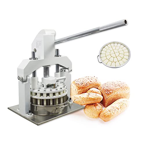 TECHTONGDA Commercial Dough Divider Rounder Machine 36PCS Desktop Manual Dough Cutter Hydraulic Bread Bakery Lump Spacer Dough Dividing Machine 30-160g/pcs