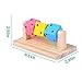 Besimple Hamster Chew Toys, Hamster Enrichment, Guinea Pig Toys and Accessories for Cage, Wood Hamster Platform Chew Toys for Teeth, Dwarf Hamster Chews, Colorful Wooden Block for Small Pets