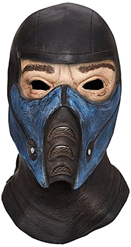Mortal Kombat Deluxe Overhead Subzero Mask, Black, One Size