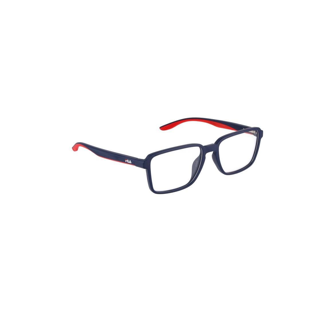 FILA Brille mit Sehstärke für Herren optional mit Sonnenbrillentönung oder Blaulichtfilter, Quadratisch, gefertigt aus Metall (inklusive Brillenetui)