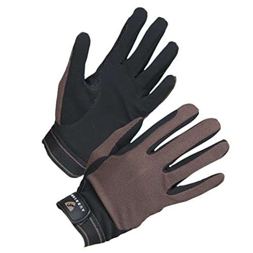 Aubrion Shires Mesh - Guantes de equitación para niños, color marrón grande Cover