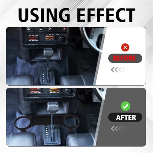 Support gobelet voiture d'extension haut de gamme pour console centrale de Volvo 240 - 5