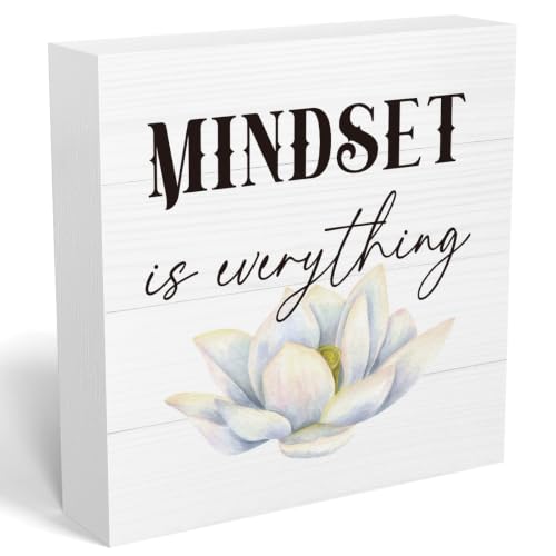 Lotus Flower Zen Inspirational Desk Sign