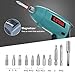 Small 4V Electric Screwdriver,Kiprim ES3 Cordless Screwdriver Tool with Rechargeable Battery,LED Front Light & Power Display Light for Home DIY Blue