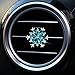Lagnlnaoy Snowflake Car Air Vent Clips, Crystal Rhinestone Car Accessories, Blue and Silver, Set of 3 Gifts for ladies and mothers