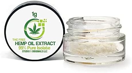 Polvo de extracto de cáñamo  Aislado de aceite de cáñamo  Polvo aislado 100% puro  0.04 oz 1000 mg aislado  Ideal para aliviar la migraña, ayuda