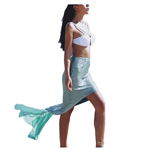 Minesign Adult Mermaid Tail Dress Costume Beach Bikini Swimmsuit For Women Girls, Blue #TOP5
