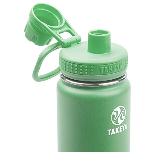 Takeya Actives Insulated Stainless Steel Water Bottle With Spout Lid, 24 Ounce, Mint #TOP1