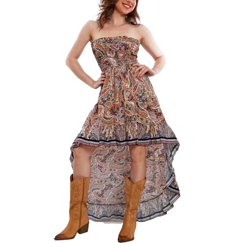 Robe d'été asymétrique bohème Toocool JL-20558 révélez votre poésie intérieure