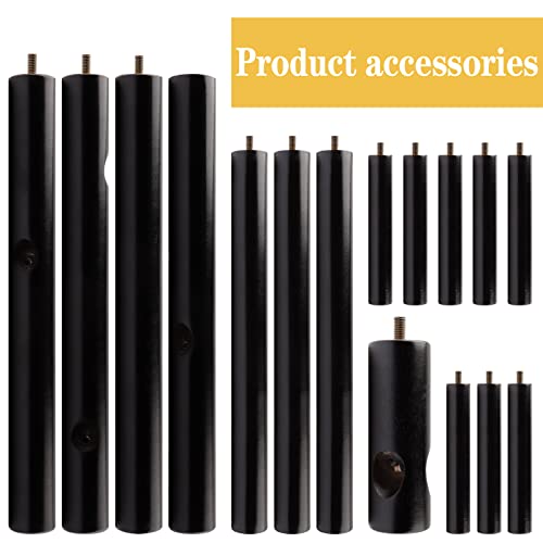 Colapoo Wooden Tree Coat Rack Stand - 3 Adjustable Sizes 8 Hooks - Corner Coat Rack Freestanding For Office Entryway Bedroom Hall Tree Coat Hanger For Jacket Hat Clothes (Black) #TOP6