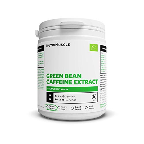 Booster Bio de Café Vert | 100% café non torréfié • Riche en caféine naturelle & acide chlorogénique • Antioxydant • Vegan • Concentration • Musculation & Fitness | Nutrimuscle | 45 Gélules Cover