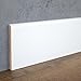 PROVISTON | plinthe MDF | bord arrondi | 10 x 100 x 2000 mm | MDF revêtu | blanc | plinthe moderne | 20 m