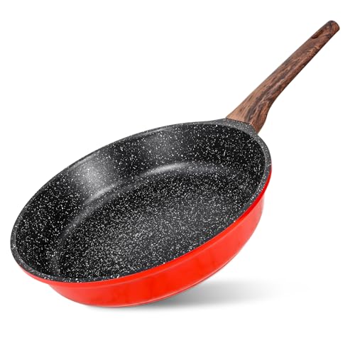 Nonstick Frying Pan Skillet, 11-inch Non Stick Granite Fry Pan Egg Pan Omelet Pans Compatible with All Stovetops (Gas, Electric & Induction)