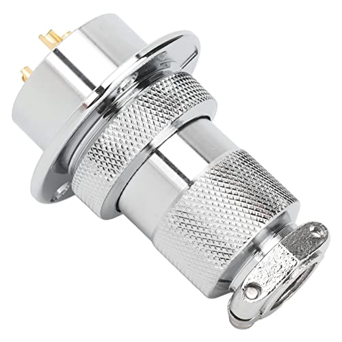 Conector enchufe avión 3 pines aleación zinc miniatura 6
