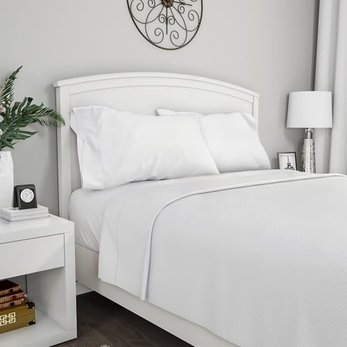 Drap-housse à poches profondes et parure blanche très grand lit - 2