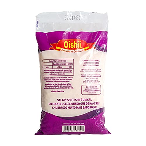 Oishii Sal Grosso Com Alho 500G