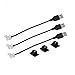USB LED Light Strip Connector,USB to 2 Pin 8mm Solderless Quick Connectors for DIY 5V DC Single Color 2835 3528 Non-waterproof LED Ribbon Light (3 Pack,7.1 Inch)