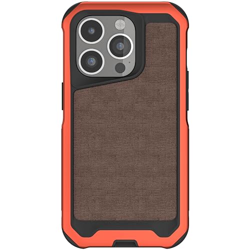 Coque alu iPhone 15 Pro Ghostek Atomic luxe marron