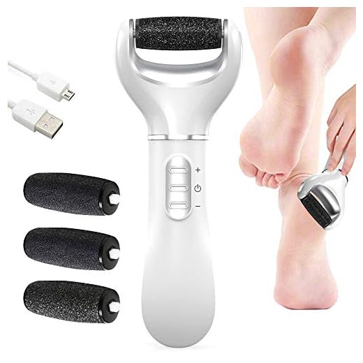 REDSTORM Electric Foot Callus Removers Portable Foot File Pedicure Tool Professional Rechargeable Callus Pedicure Care Kit Ideal for Dead Skin Hard and Cracked Dry Skin