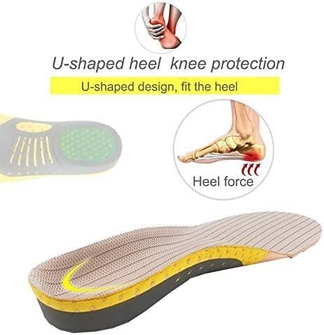 EDDGE Solette Ortopediche Plantari Piede Piatto Salute Suola Pad for Scarpe Inserto Arch Support Pad for fascite Plantare Piedi Solette for la Cura (Size : L)