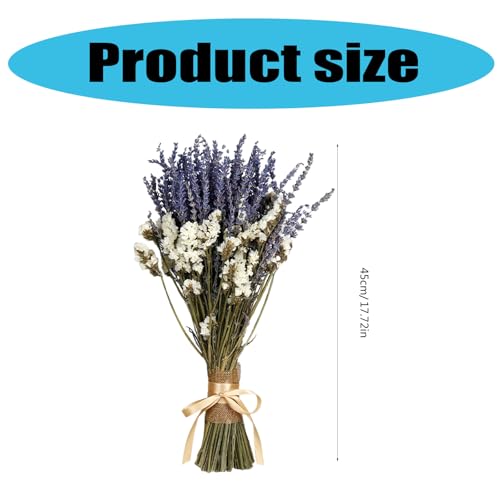 Ramo de lavanda seca y flores de aliento para decoración miniatura 4
