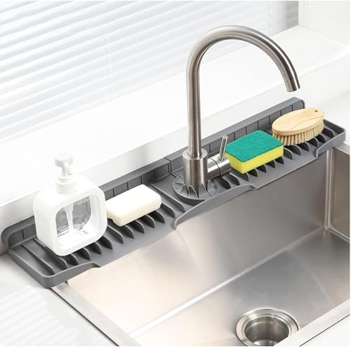Almohadilla protectora de silicona con bandeja autodrenante para grifo 5