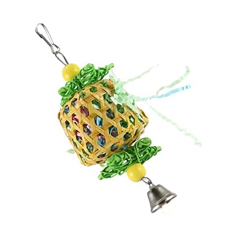 Parrot Foraging Toy Parrot Chew Hanging Toy Foraging Shredder Toy for Parrot Cockatiel Small and Medium Birds Cover