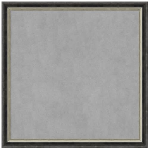 Amanti Art Black Framed Magnetic Board, 13x13, Modern Office Decor