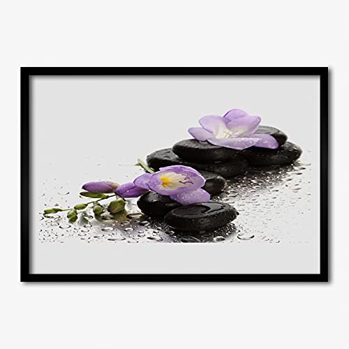 Cadre en MDF avec affiche 70x50 anti-reflet décoration murale