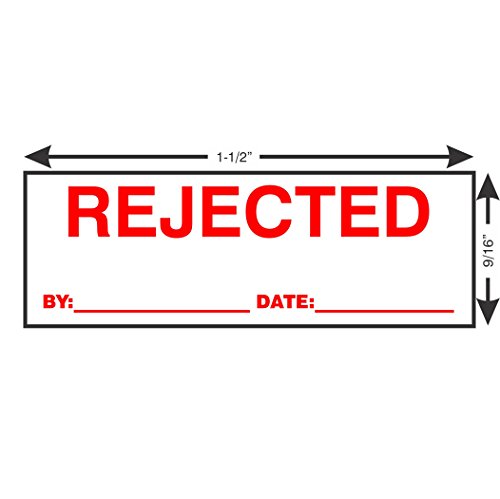 Supply360 AS-IMP1105R Rejected Stamp With By: & Date: thumb #1