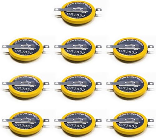  TOPALLI - Set di batterie CR2032 a pin orizzontali compatibile con Snes Super Nintendo N64 Sega Megadrive Batteria Pedali Saldare (5)