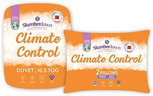 Slumberdown Climate Control Single Duvet 4.5 Tog Summer Duvet Single Bed