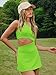 LAMISSCHE Womens Tennis Dress Built With Bra And Shorts Workout One Shoulder Mini Dress Athletic Cut Out Golf Dress(Grass Green,M)