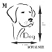 Dog Stencil, 5 x 6.5 inch (M) - Line Art Pet Friend Animal Head Stencils by CRAFT KREATIVELY ls