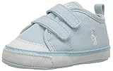 Polo Ralph Lauren Kids Baby-Boy's Camden II EZ Crib Shoe, Light Blue, 4 M US Infant