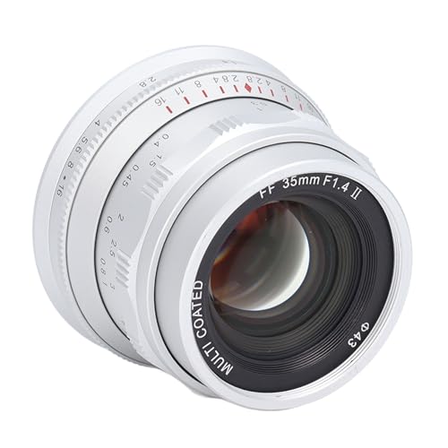 Obiettivo da Ritratto 35 Mm F1.4, Obiettivo da Ritratto Full Frame per Fotocamera Manuale per Obiettivo Fotocamera con Attacco L, per Leica SL SL1 SL2, per Portrait Humanity