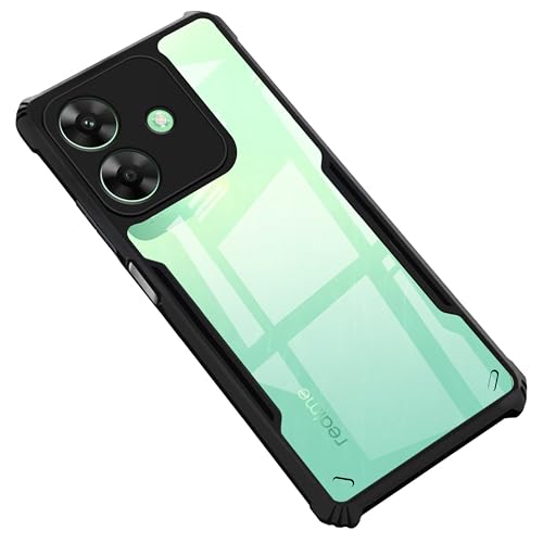 Image of Zapcase Back Case Cover for Realme C61 | Compatible for Realme C61 Back Case Cover | Clear Case with Camera Protection | (TPU + PC | Matte Black)